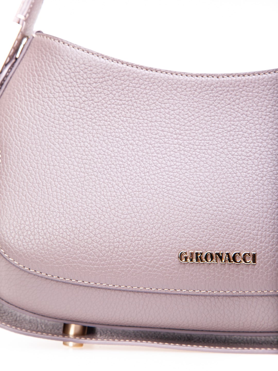 КЛАССИЧЕСКИЙ ТОУТ GIRONACCI В ЦВЕТЕ TAUPE С ФИРМЕННОЙ МОНОГРАММОЙ