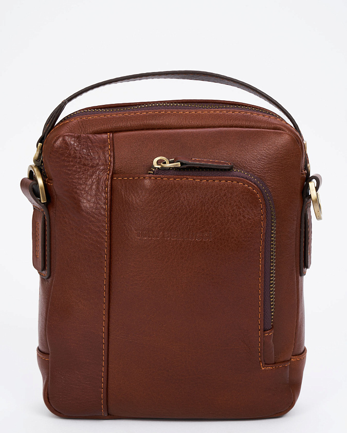 Сумка мужская Tony Bellucci  через плечо в коричневом цвете